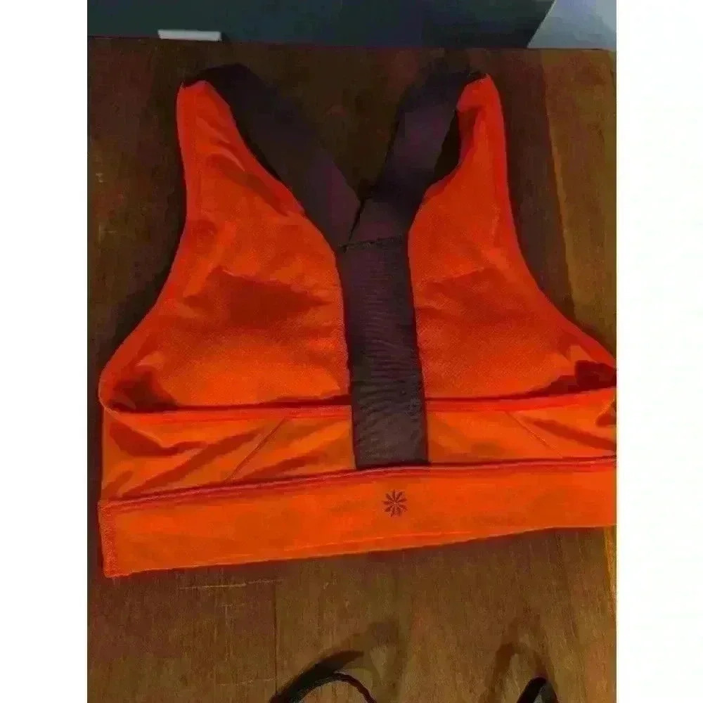 Women's Athleta Sports Bra XS Orange Purple and Victoria sport bra black small - Picture 8 of 8